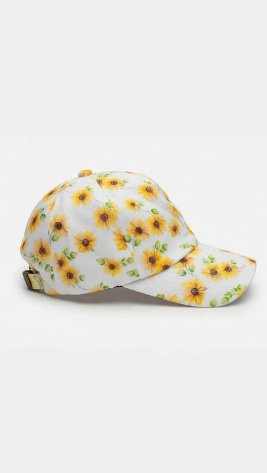 RAVEbandz Printed Baseball Cap - Sunflowers