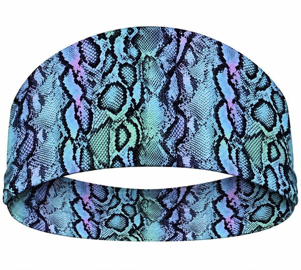 RAVEbandz The Pro - Wide Stretch Headband  (Snakeskin)