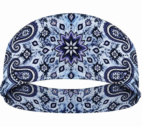 RAVEbandz The Pro - Wide Stretch Headband  (Rebel - Lav / Black)