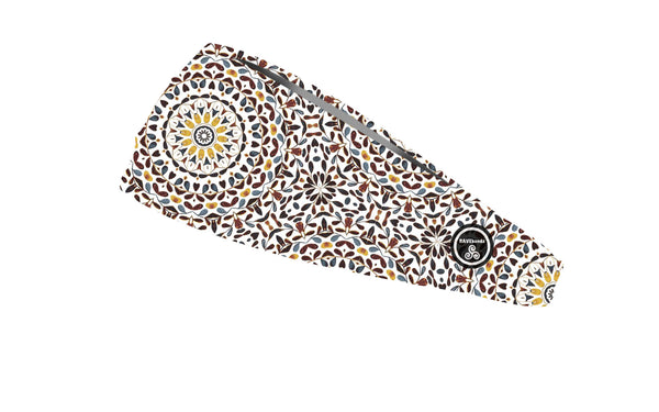 RAVEbandz The Pro - Wide Stretch Headband (Harmonious- Brown)