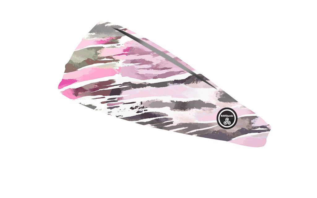 RAVEbandz The Pro - Wide Stretch Headband (Painters Sky)