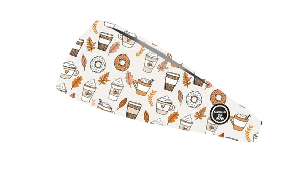 RAVEbandz The Pro - Wide Stretch Headband (Pumpkin Season)