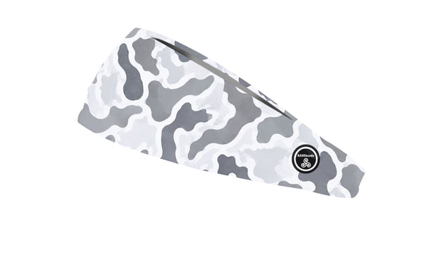 RAVEbandz The Pro - Wide Stretch Headband (Defender - White)