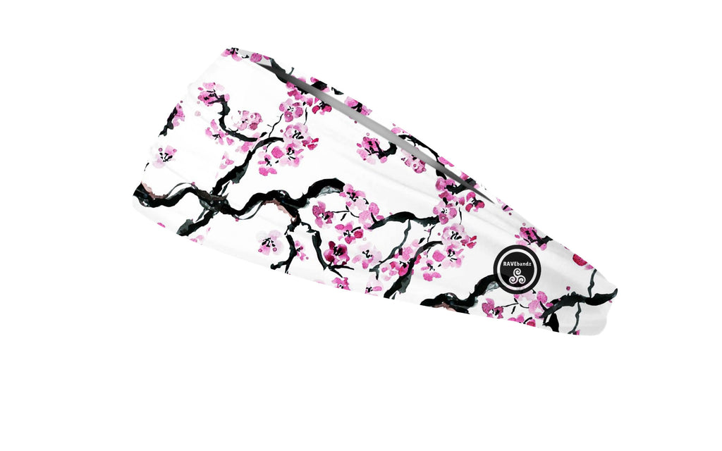 RAVEbandz The Pro - Wide Stretch Headband (Cherry Blossom)