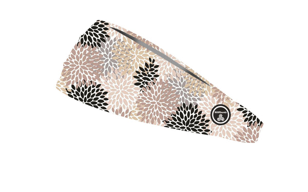RAVEbandz The Pro - Wide Stretch Headband (Dahlias)