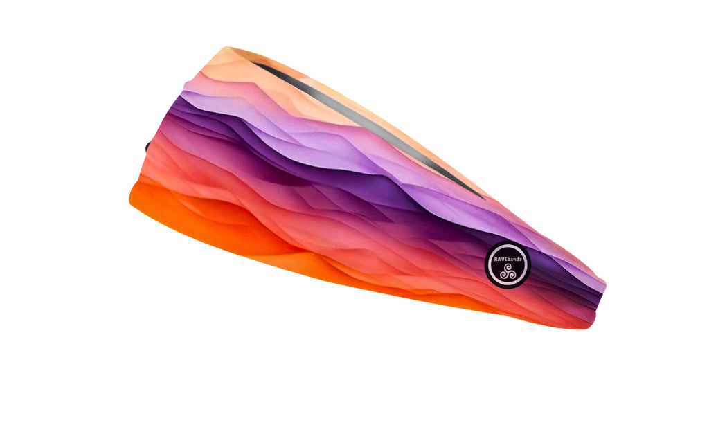 RAVEbandz The Pro - Wide Stretch Headband (Dawn)