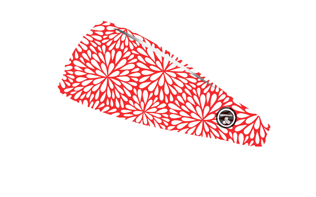 RAVEbandz The Pro - Wide Stretch Headband (Adorn - Orange)