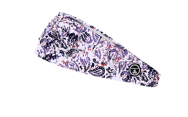 RAVEbandz The Pro - Wide Stretch Headband (Powerful Paisley)