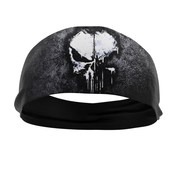 RAVEbandz The Pro - Wide Stretch Headband  (Punisher)