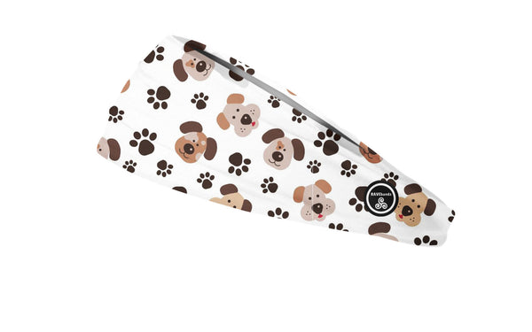 RAVEbandz The Pro - Wide Stretch Headband (Puppy Love)