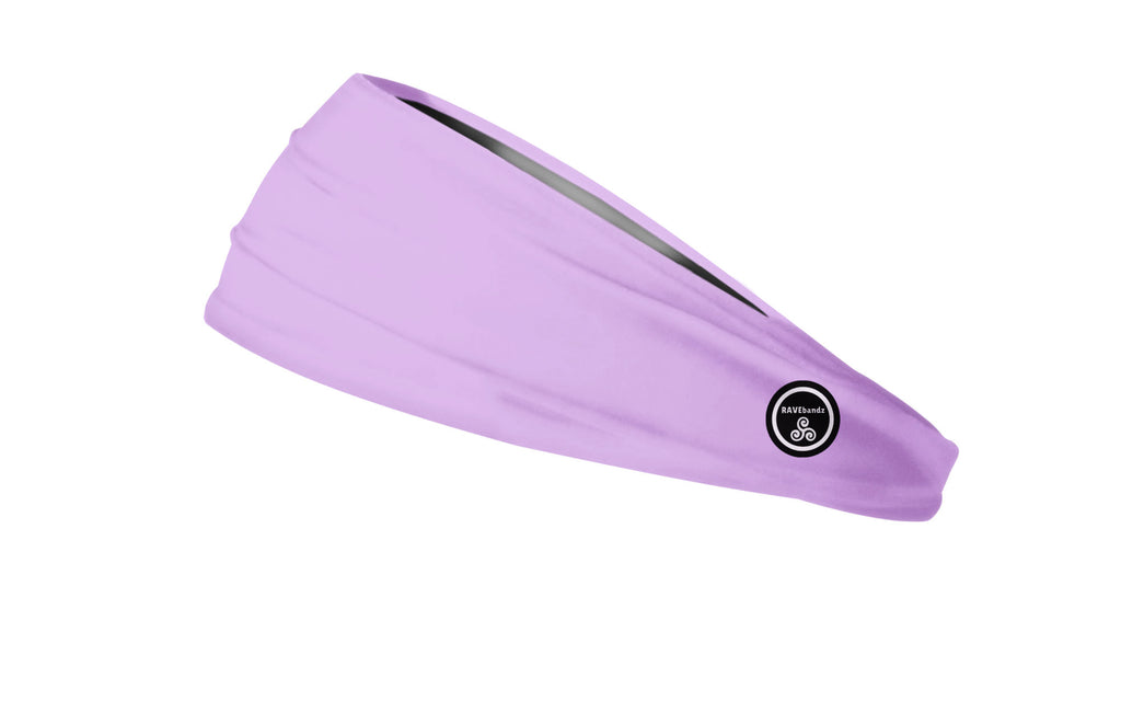 RAVEbandz The Pro - Wide Stretch Headband (Solid Lavender)