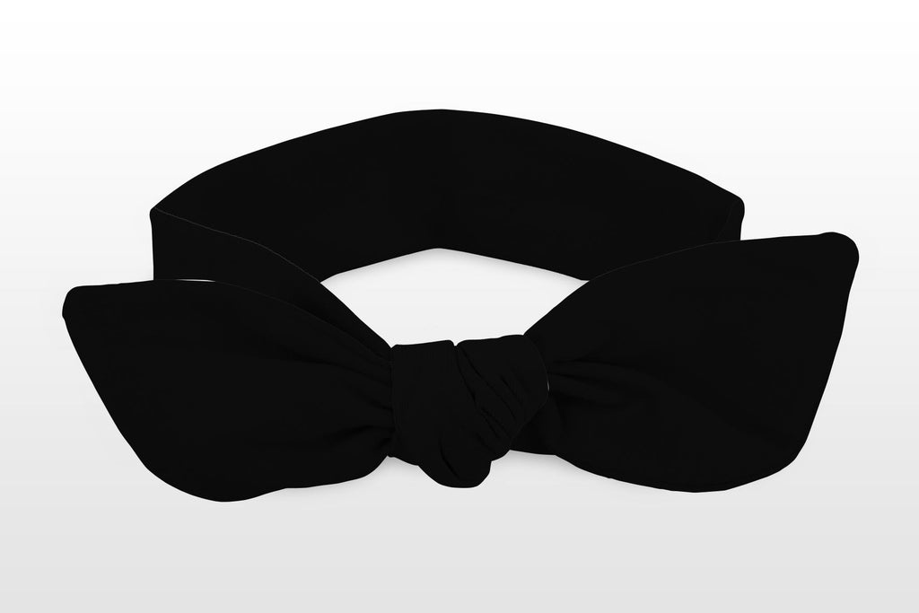 RAVEbandz - Adjustable Bow Knot Headband ADULT SIZE (Black)