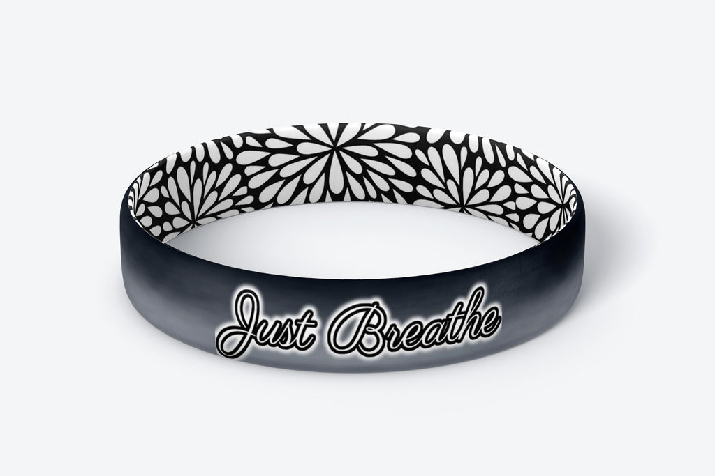 Daily Reminder Motivational Wristbands - Just Breathe