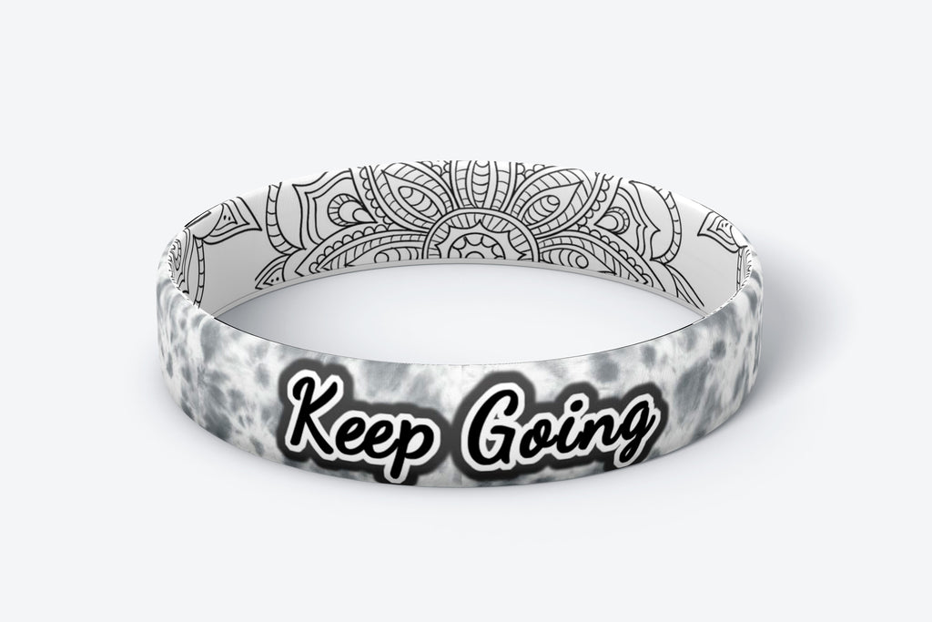 Daily Reminder Motivational Wristbands - Keep Going