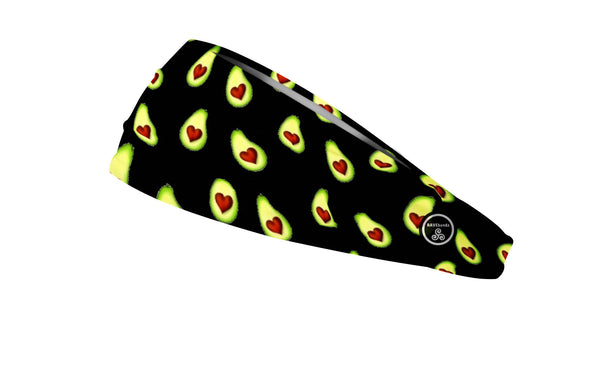 RAVEbandz The Pro - Wide Stretch Headband (Avocados (black)