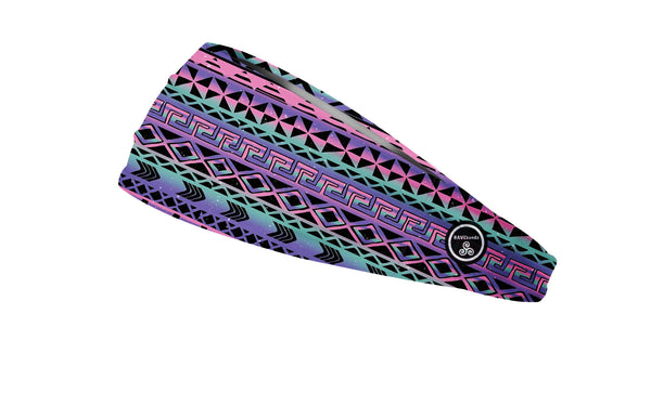 RAVEbandz The Pro - Wide Stretch Headband (Aztec)