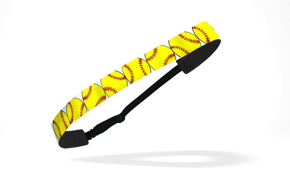 RAVEbandz Adjustable Headbands (Sporty Softball Theme)