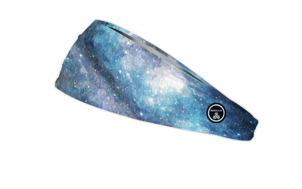 RAVEbandz The Pro - Wide Stretch Headband (Heavenly)