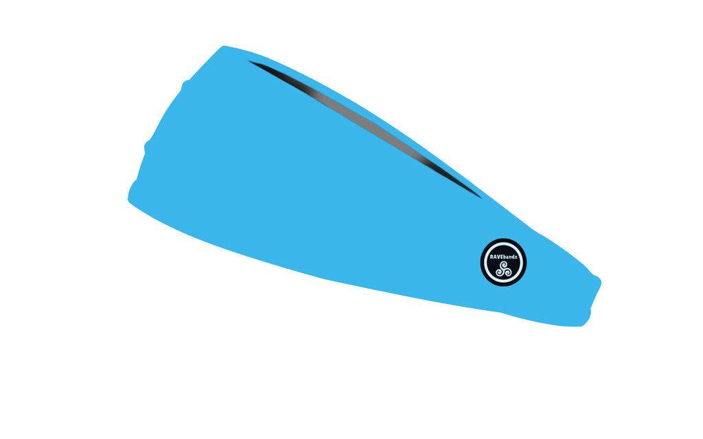 RAVEbandz The Pro - Wide Stretch Headband (Solid Carolina Blue)