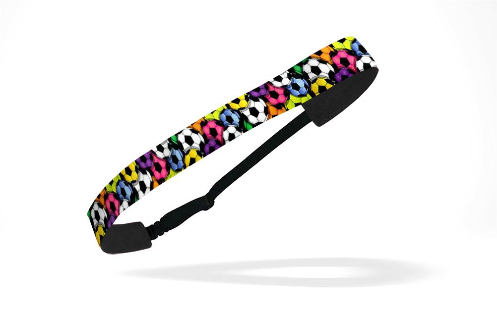 RAVEbandz Adjustable Headbands Soccer - (Multi Color)