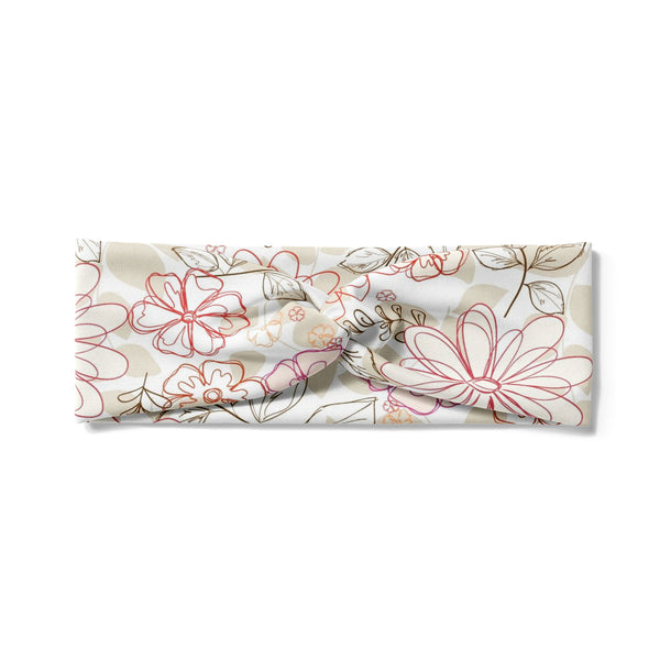 RAVEbandz The Legend- Turban Headband (Delicate Daisies)