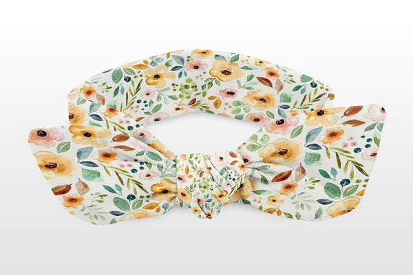 RAVEbandz The Rookie- Bow Knot Headband (Fall Floral)