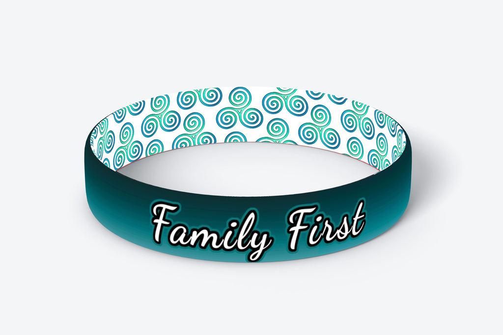 Daily Reminder Motivational Wristbands - Family First