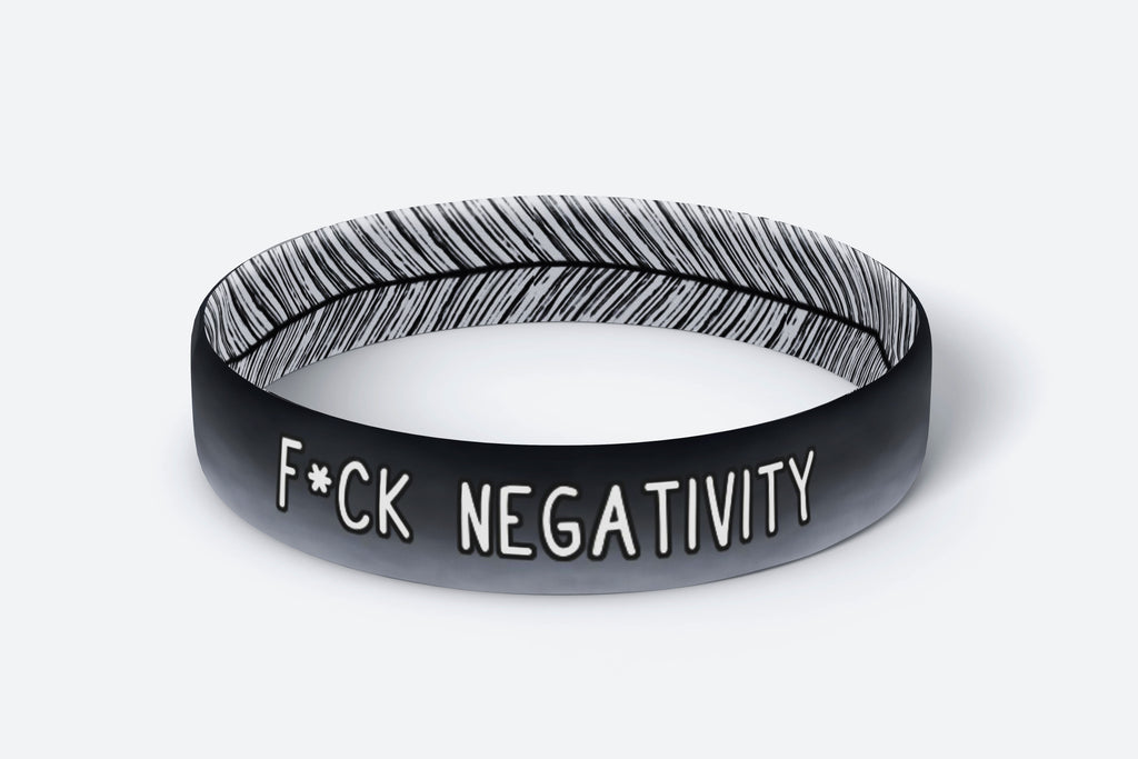 Daily Reminder Motivational Wristbands - F*ck Negativity