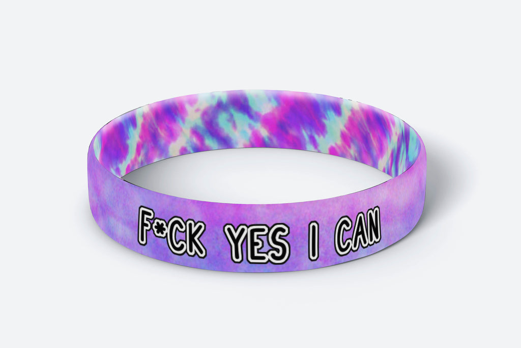 Daily Reminder Motivational Wristbands - F*ck Yes I Can