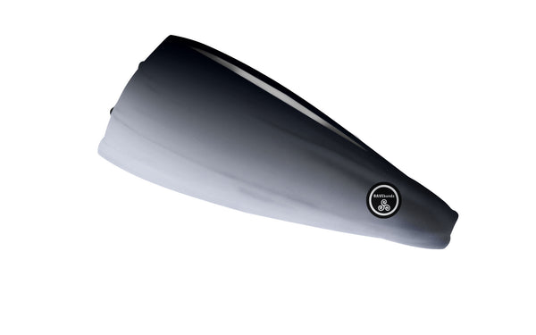 RAVEbandz The Pro - Wide Stretch Headband (Grey Ombre) is
