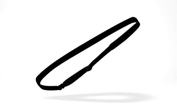 RAVEbandz Adjustable Headbands  1/2" - (Solid Black)