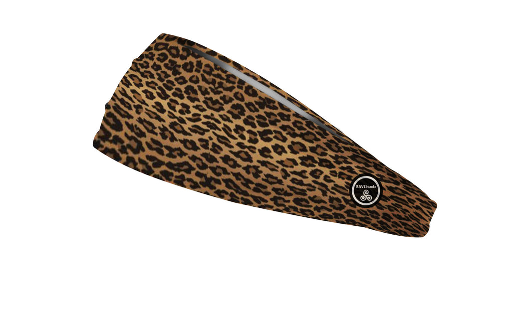 RAVEbandz The Pro - Wide Stretch Headband (Leopard)