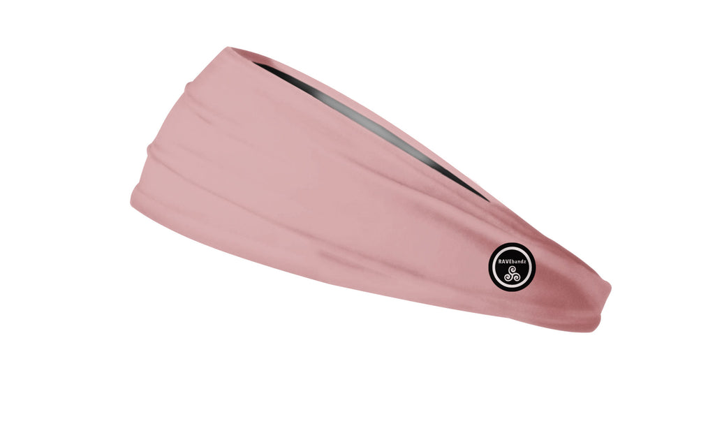 RAVEbandz The Pro - Wide Stretch Headband (Light Pink)