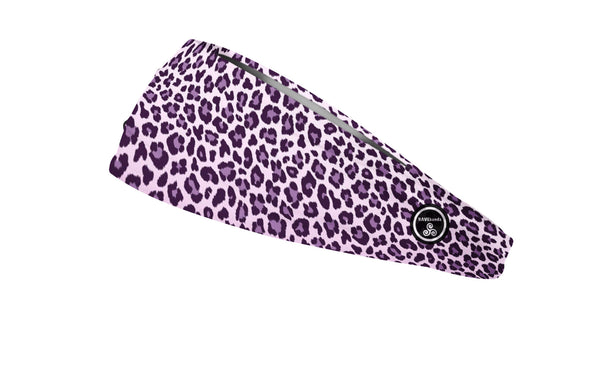 RAVEbandz The Pro - Wide Stretch Headband (Lilac Leopard)