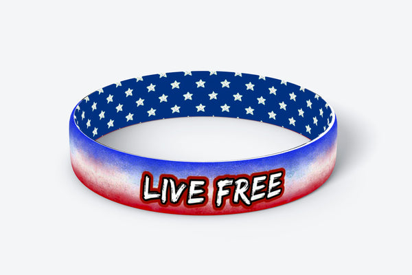 Daily Reminder Motivational Wristbands - Live Free