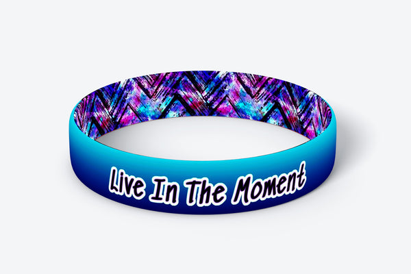 Daily Reminder Motivational Wristbands - Live In The Moment