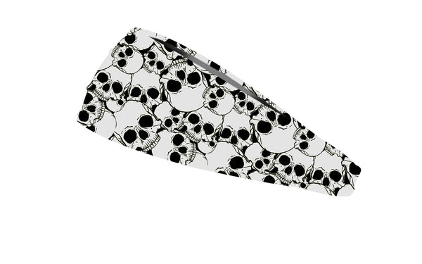 RAVEbandz The Pro - Wide Stretch Headband (Skulls)
