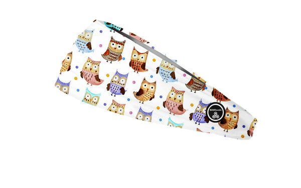 RAVEbandz The Pro - Wide Stretch Headband (Owls)