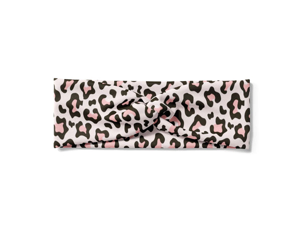 RAVEbandz The Legend- Turban Headband (Pale Leopard)