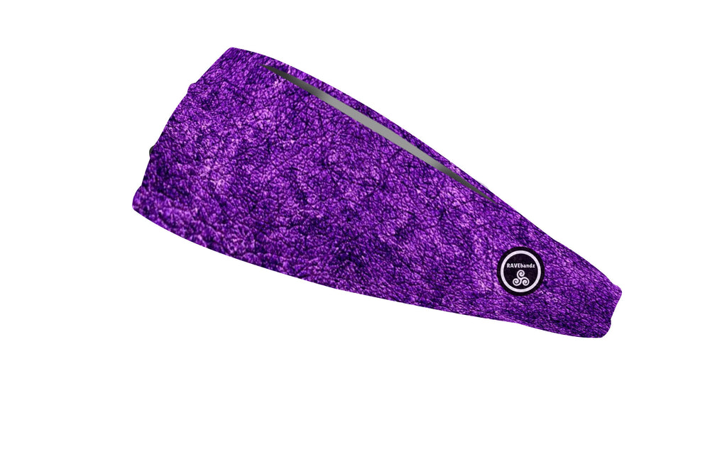 RAVEbandz The Pro - Wide Stretch Headband (Purple Grunge)