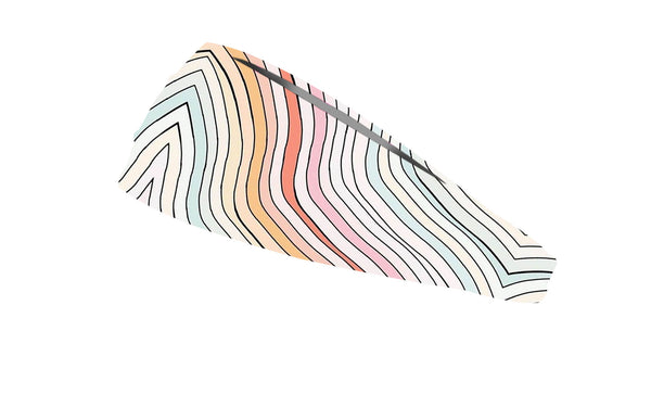 RAVEbandz The Pro - Wide Stretch Headband (Retro Wave)