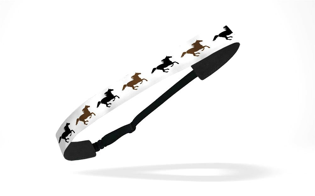 RAVEbandz Adjustable Headbands - (Running Horses)