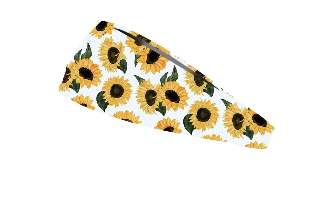 RAVEbandz The Pro - Wide Stretch Headband (Sassy Sunflowers)