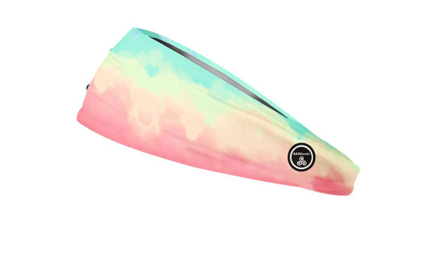 RAVEbandz The Pro - Wide Stretch Headband (Sherbert)