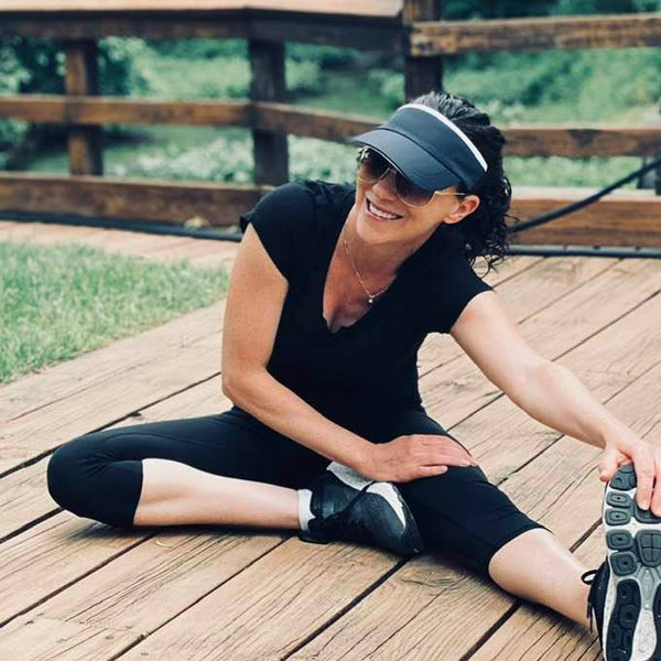 RAVEbandz The MANAGER- 360° Comfort Fit Visor- (Navy Blue with White Trim)