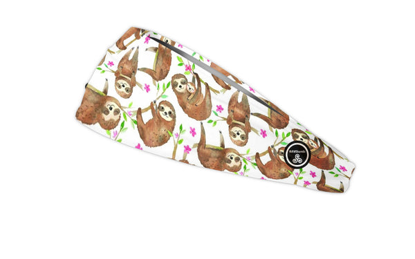 RAVEbandz The Pro - Wide Stretch Headband (Sloths)