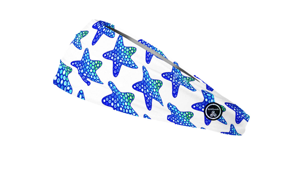 RAVEbandz The Pro - Wide Stretch Headband (Starfish)