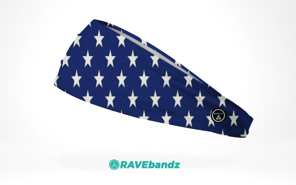 RAVEbandz The Pro - Wide Stretch Headband (Stars)